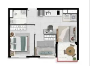 PLANTA 33m²