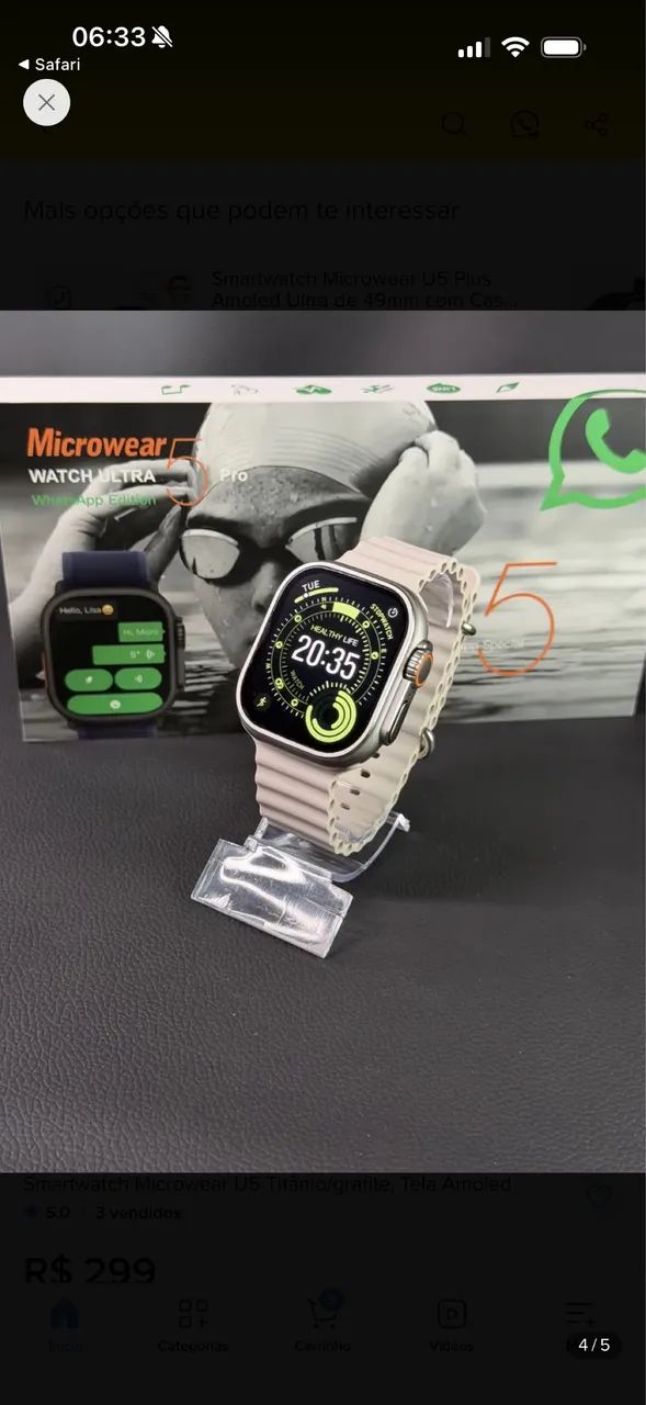Smartwatch ultra U5  - Foto 2