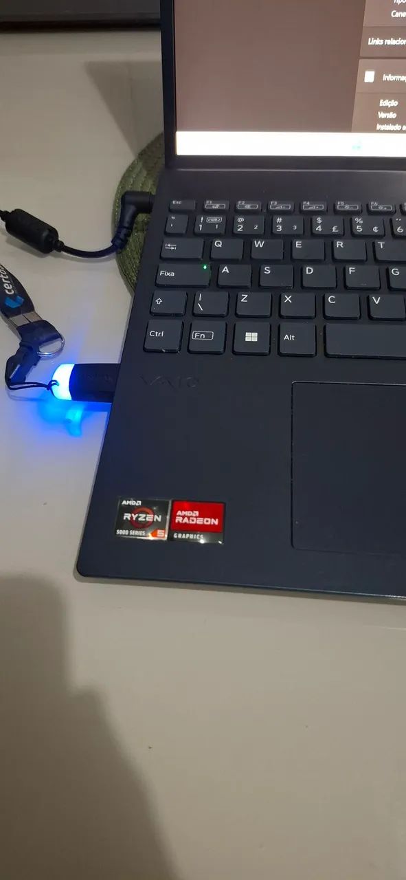 Notebook VAIO ryzen 5 5625U 32ram 512gb  - Foto 3