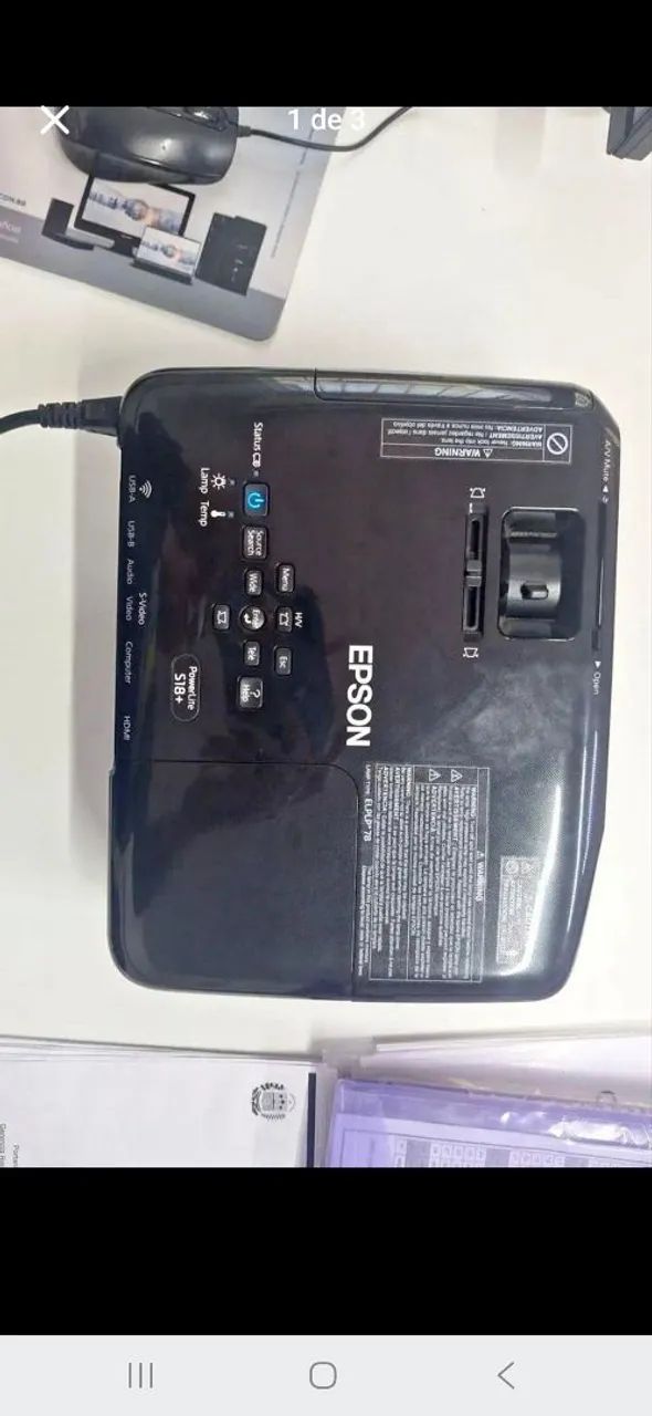 Projetor Epson s18 garantia 1 ano - Foto 3