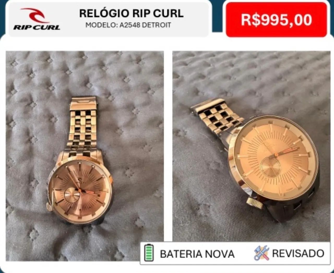 Relógio Rio Curl A2548 Detroit - Original - Acessórios - Vila Ema