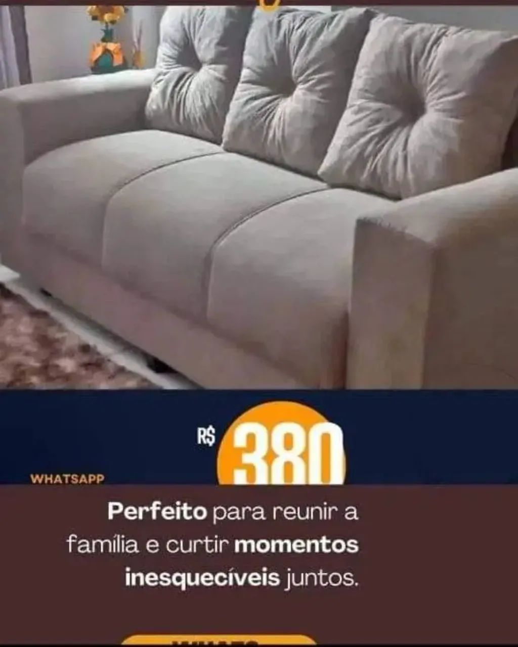 Sofá 3 lugares várias cores  - Foto 2
