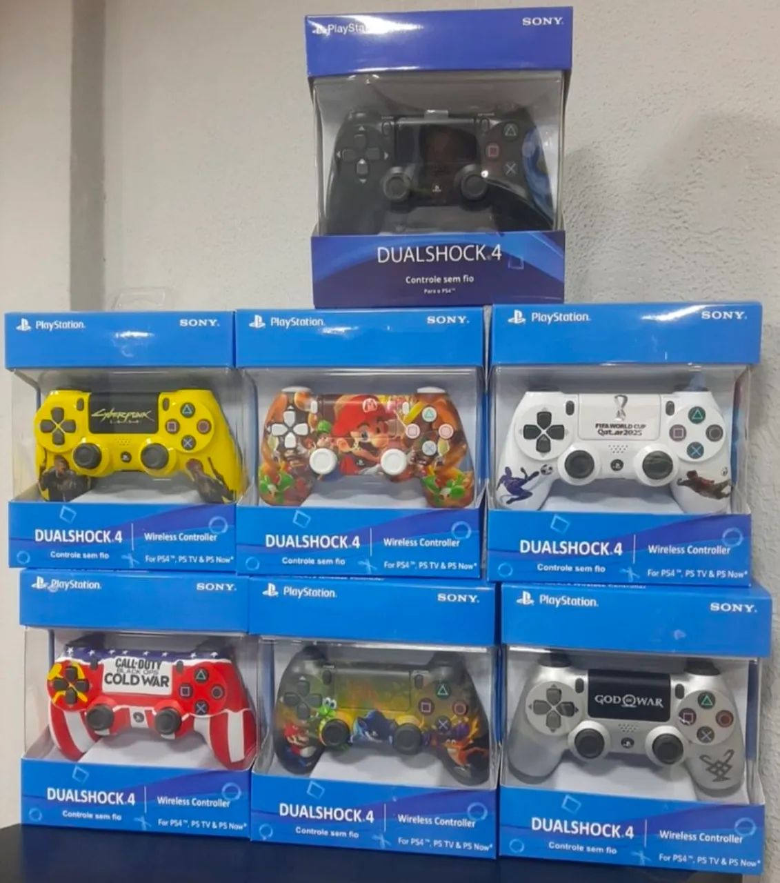 Controle Ps4 Bluetooth DualShock (PC, celular, notebook)