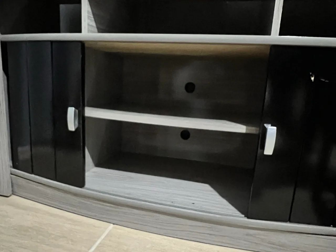 Rack cinza e preto excelente estado  - Foto 2