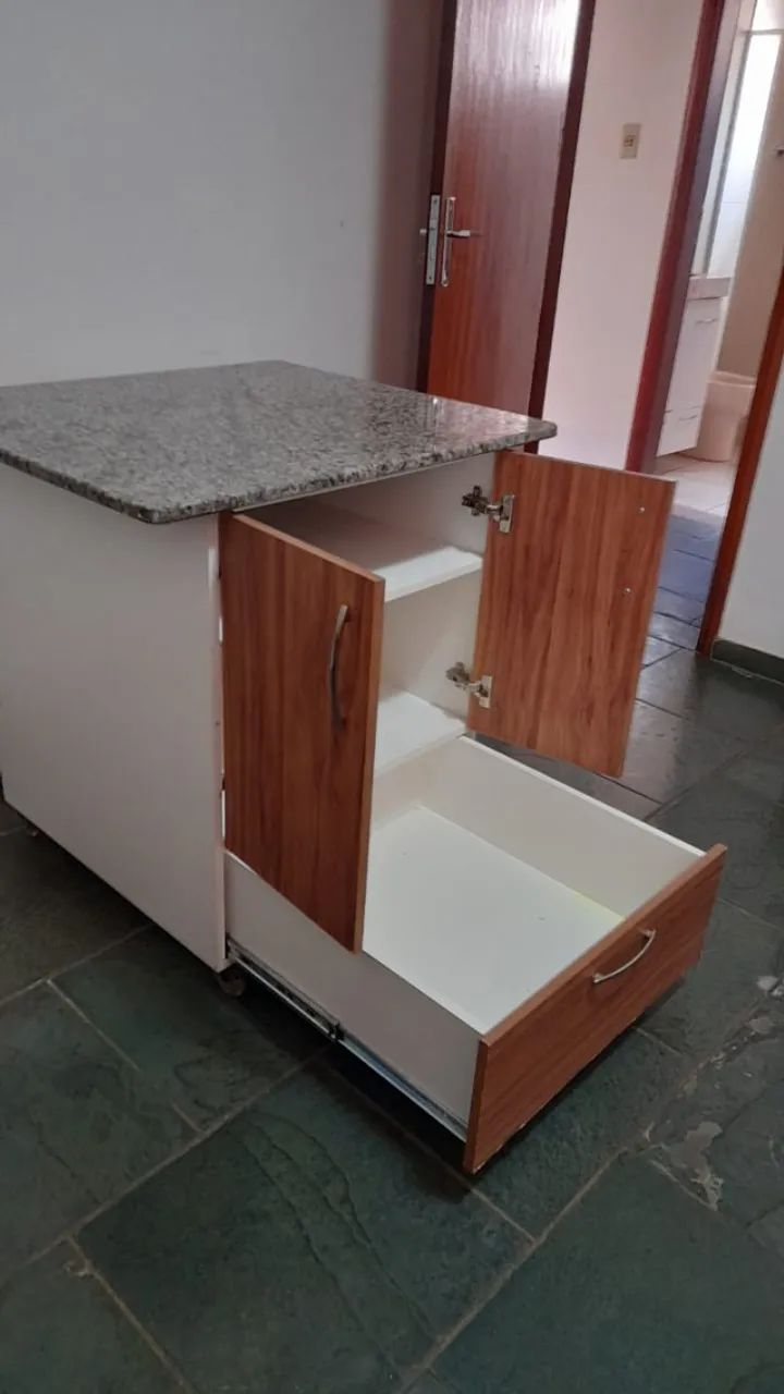 Armário multiuso com tampo de granito - Foto 4