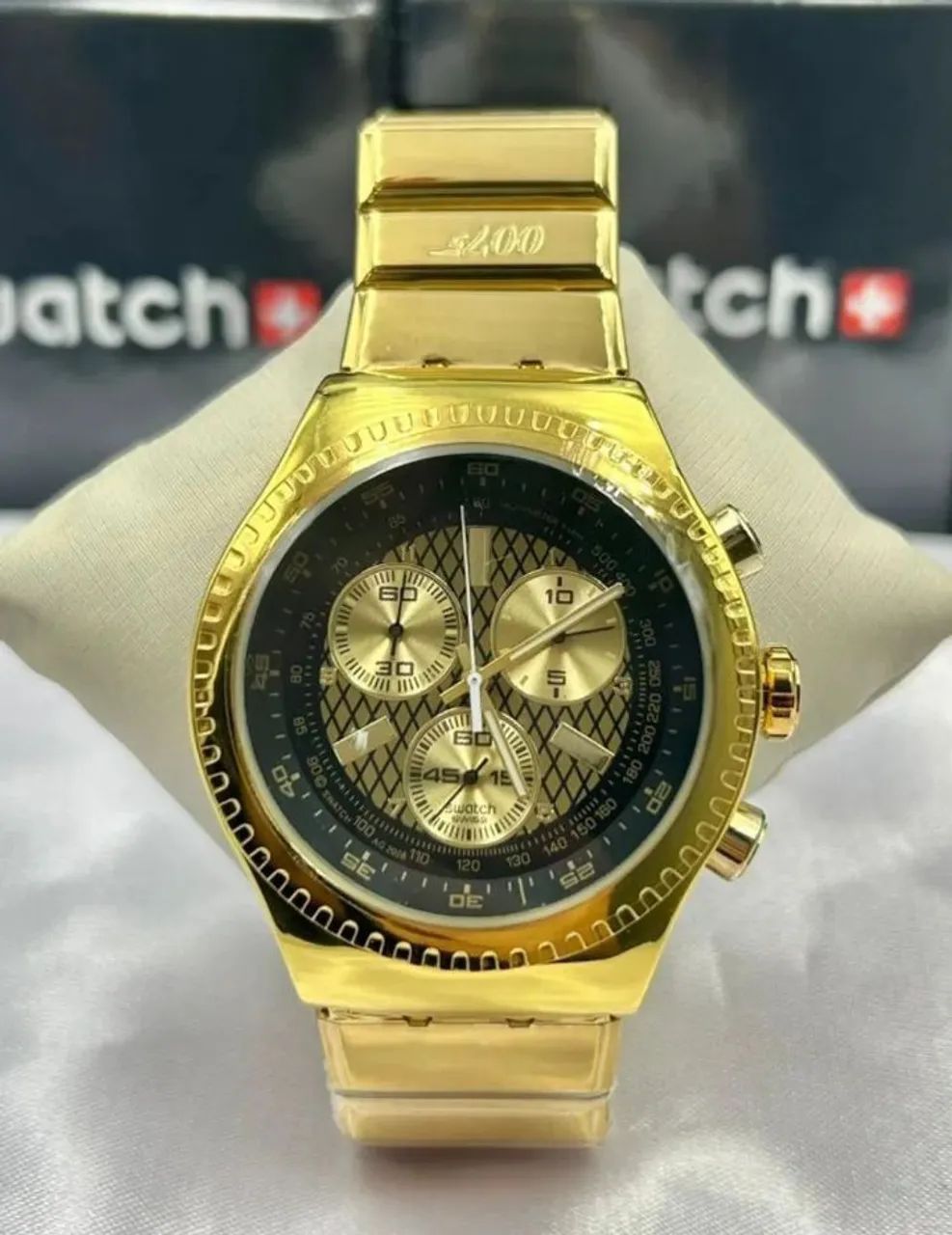 Relógio Swatch Masculino Cronógrafo Funcional  - Foto 4