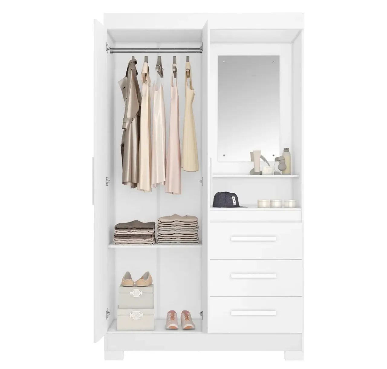 Cômoda/Roupeiro com 3 gavetas e 2 portas - Foto 2