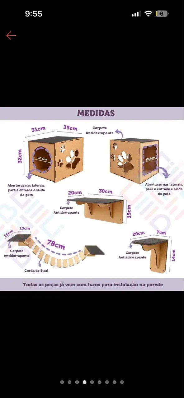 Playground para gatos  - Foto 5