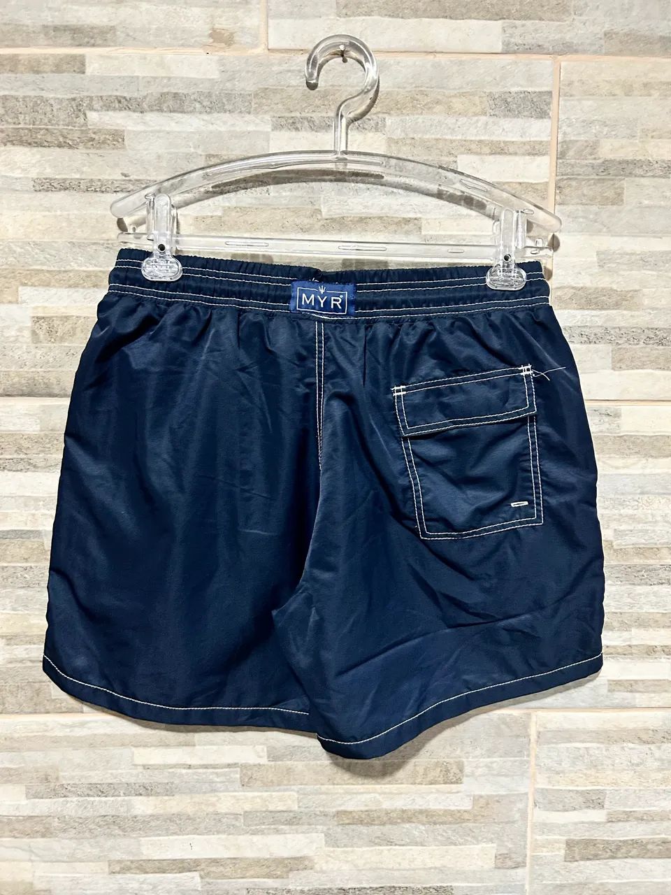 Short moda praia azul Myr G - Foto 4