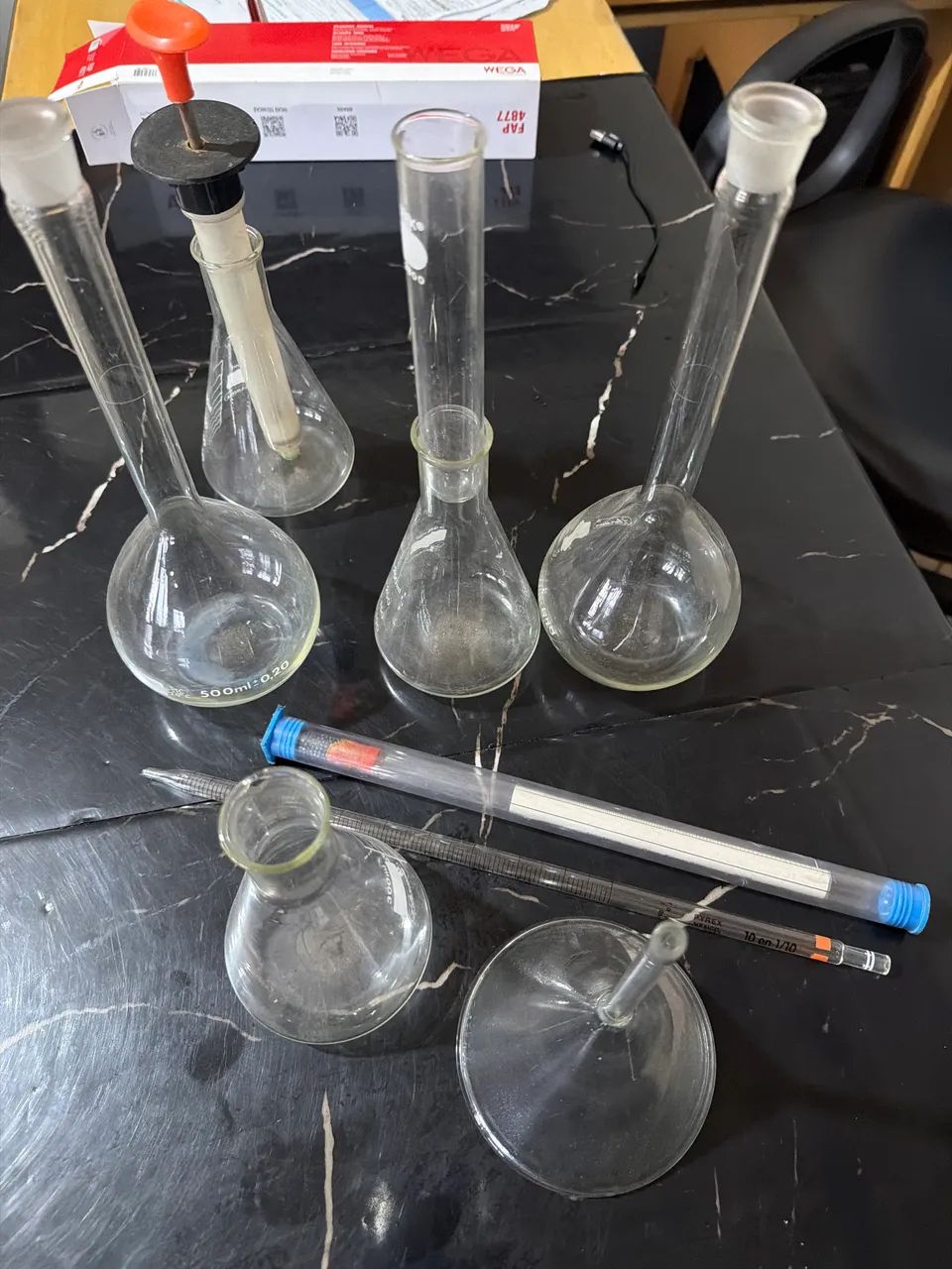 Utensílios para laboratório 