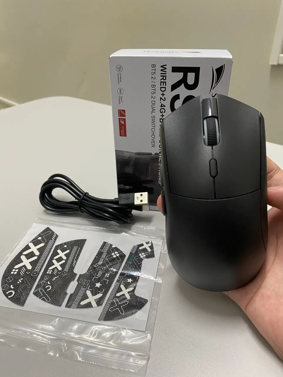 KIT GAMER - TECLADO FREEWOLF + MOUSE SMAILWOLF 