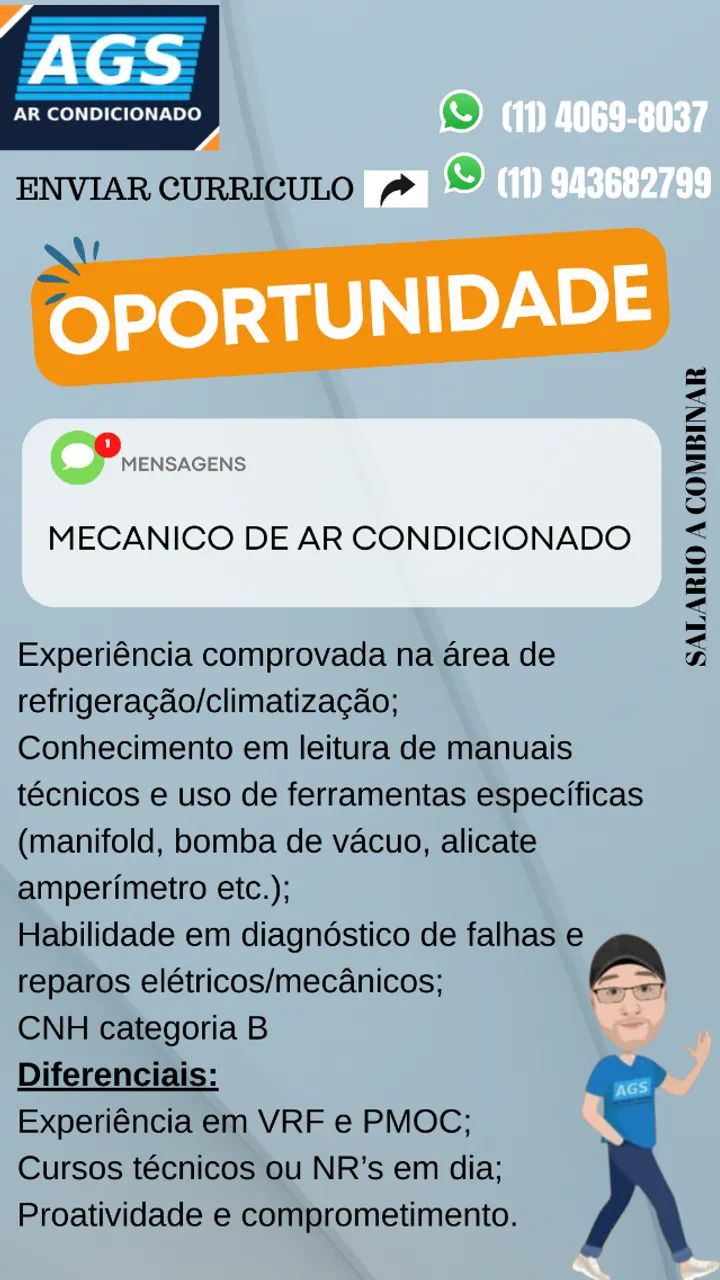 MECANICO DE AR CONDICIONADO