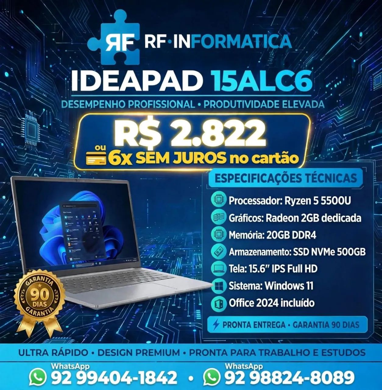 Notebook Lenovo ideapad 