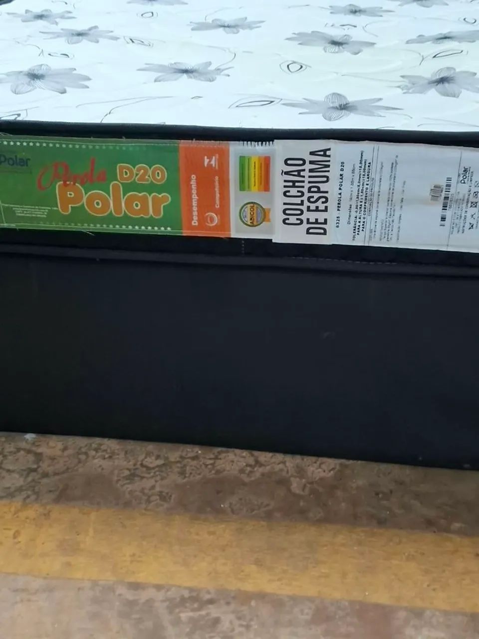 Base cama box e Colchão de Espuma Polar Pérola D20 - Conforto e Qualidade Garantida! ?