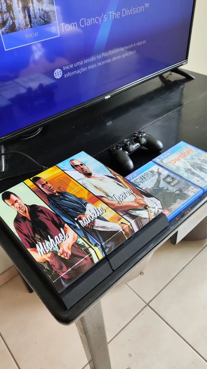 PlayStation 4 500 Gb com dois Jogos!!! - Foto 3