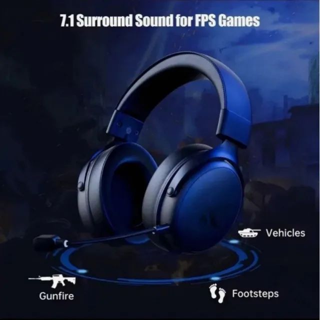 MCHOSE V9 Pro Headphone Bluetooth Gamer Wireless Com Microfone - Foto 5