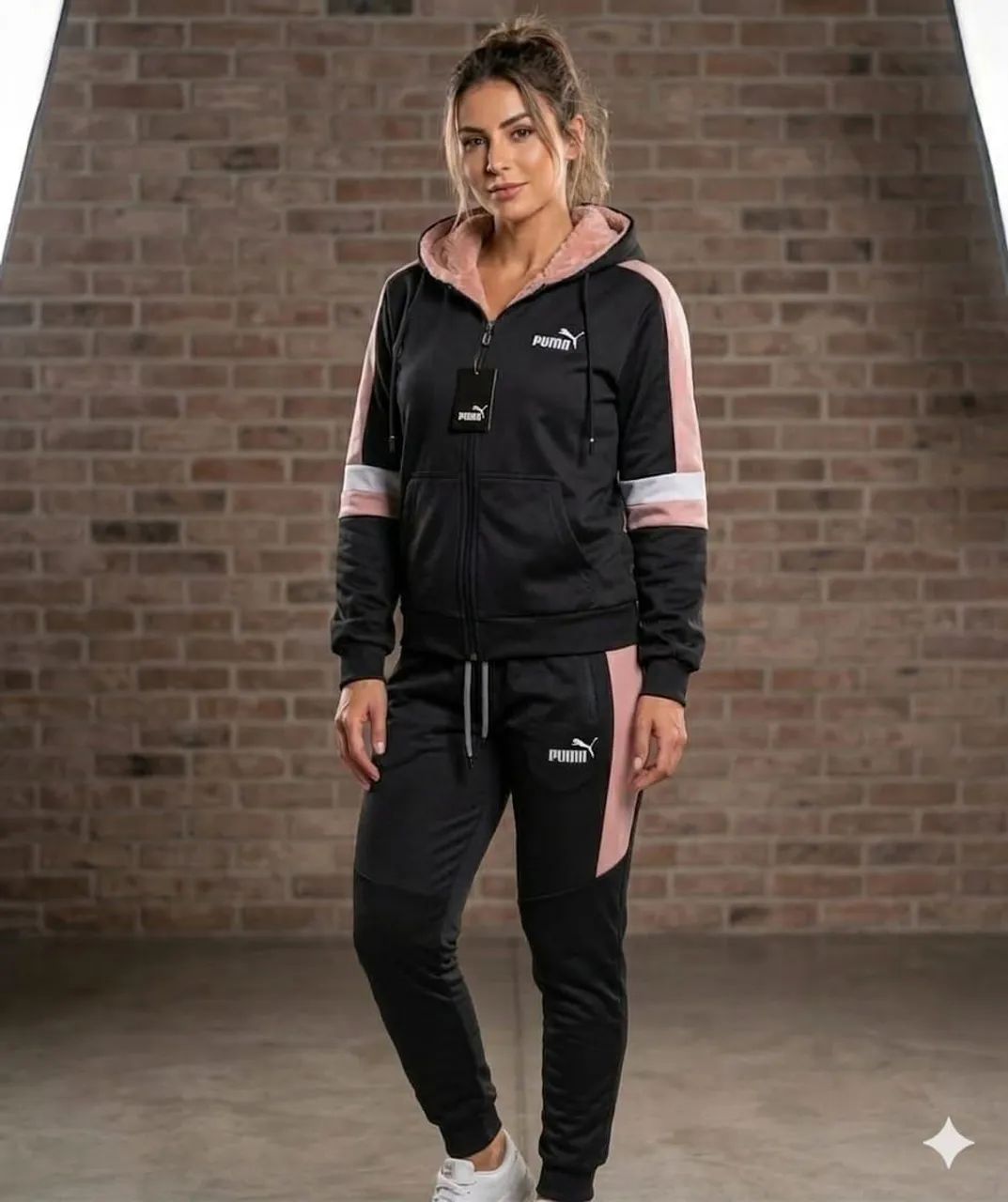 Cojunto feminino peluciado