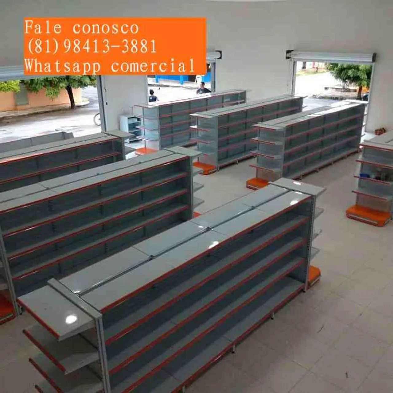 Gôndolas para diversos tipos de comércio em até 10x sem juros no cartão 