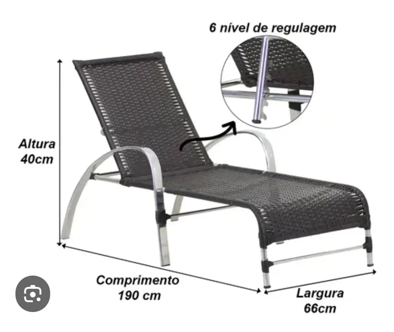 Espreguiçadeira de Piscina  - Foto 2