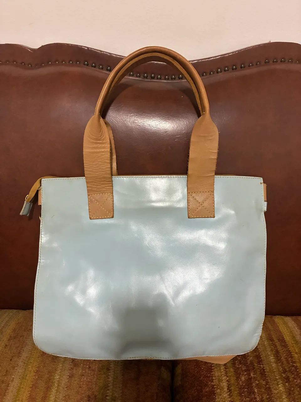 Bolsa de couro legítimo  - Foto 2