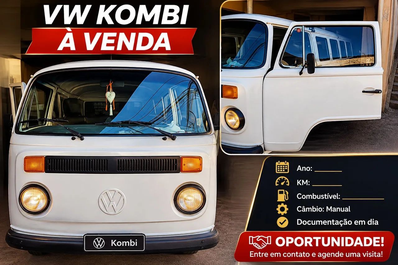 Volkswagen Kombi STANDARD/ LUXO/ SÉRIE PRATA 1995