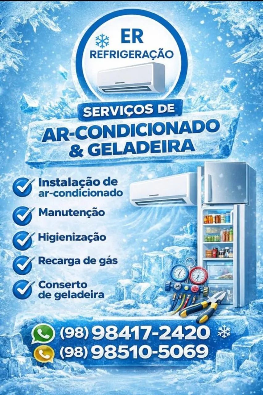 Conserto de ar condicionado e geladeira 