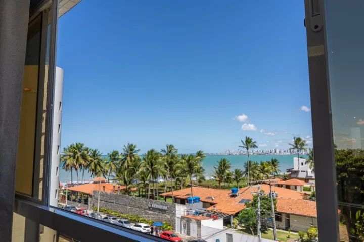Flat em Ponta de Campina, 50m mar, mobiliado - Foto 4