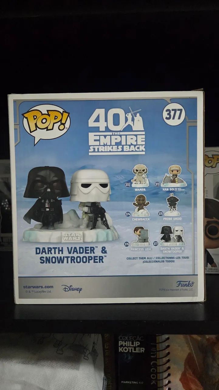 Funko Pop Deluxe Darth Vader E Snowtrooper 377 - Foto 3
