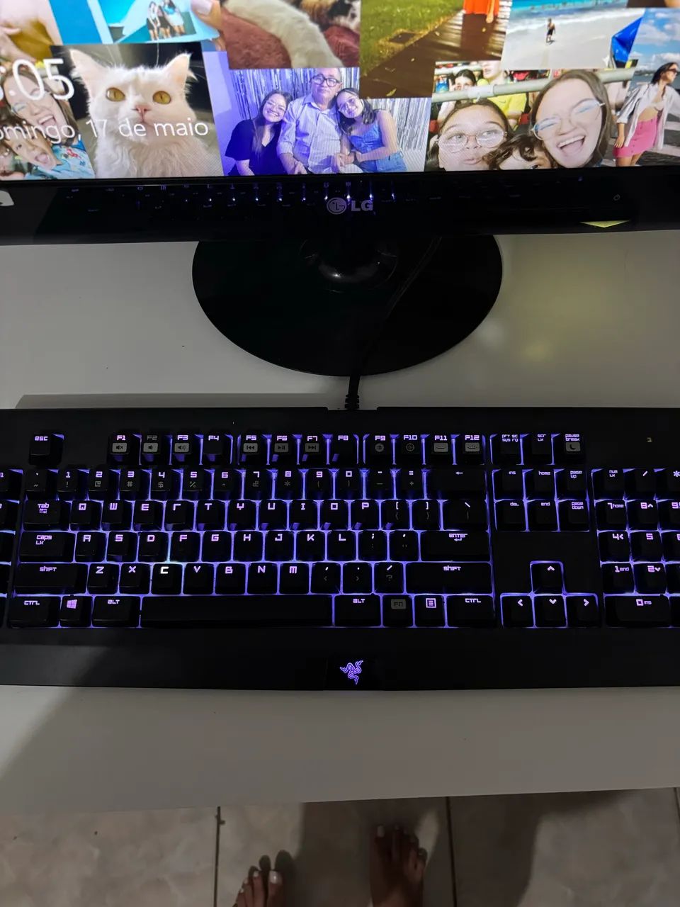 Teclado mecânico Razer blackwidow chroma Rz03-0122 preto