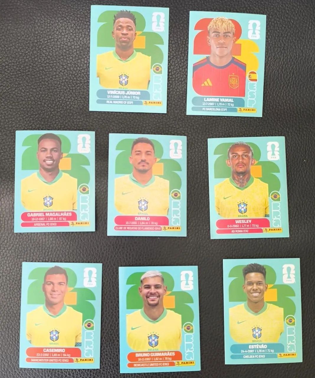 Vendo Figurinhas Panini Copa do Mundo 2026 Seleção Brasileira em Uberlândia e Uberaba.