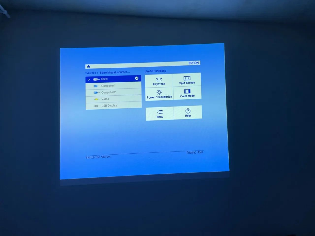 projetor Epson PowerLite E20 branco Brilho: 3.400