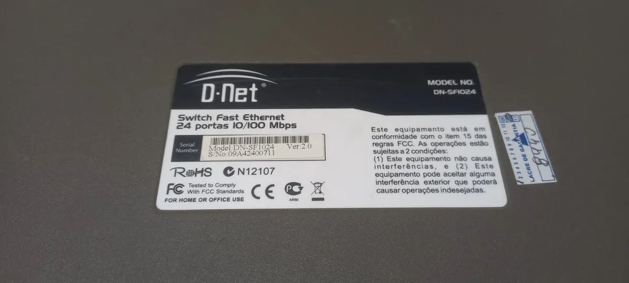 Switch 24 portas Dnet 10/100 Mbps - Foto 2