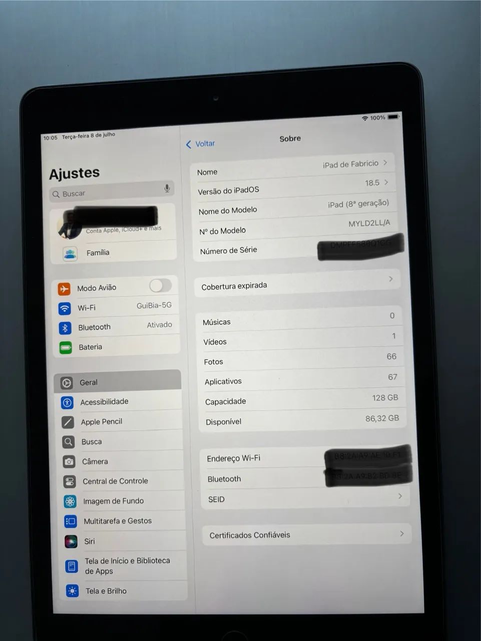 iPad 8 128GB IMPECÁVEL - Foto 4