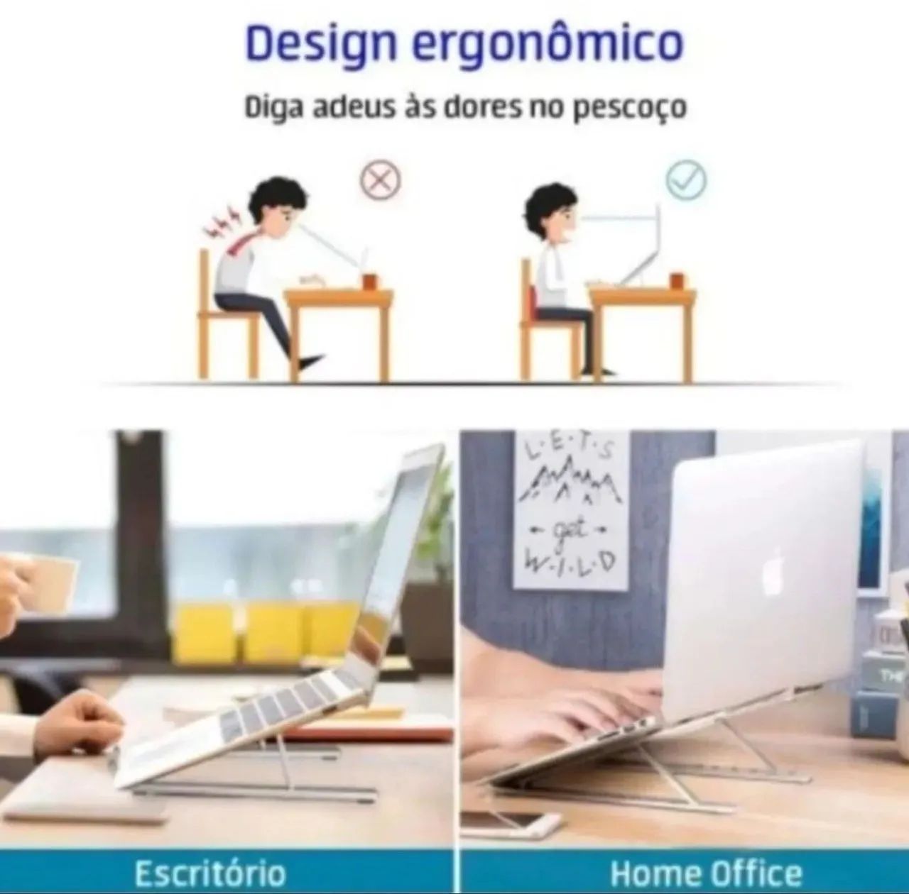 Suporte para Notebook Ajustável e Ergonômico - Foto 5