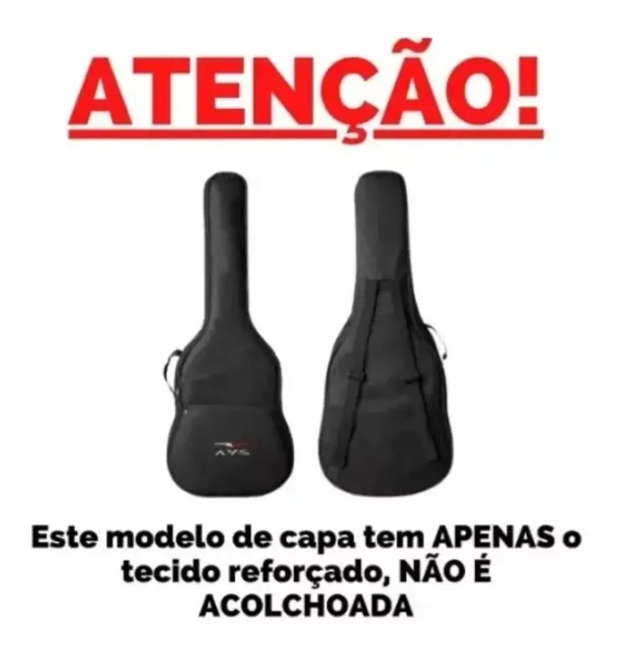 Capa Para violão e Guitarra Simples Com Alça Dupla - Foto 3