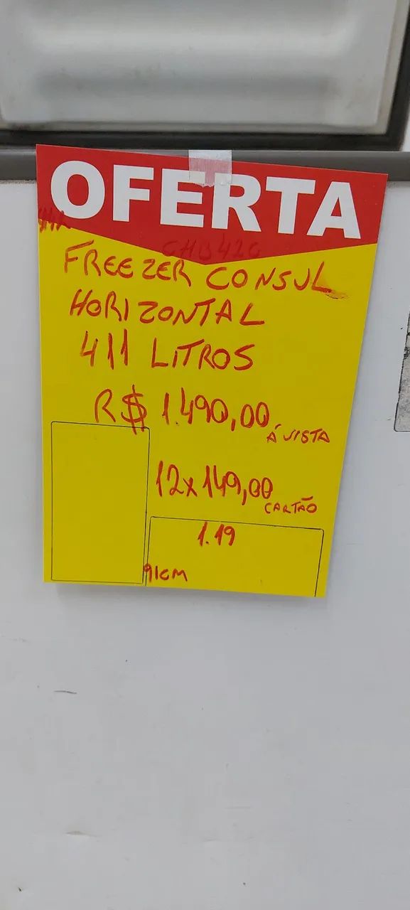 (((12X149,00))) 411LTS 220V FREEZER HORIZONTAL CONSUL GELA MUITO!!! - Foto 4