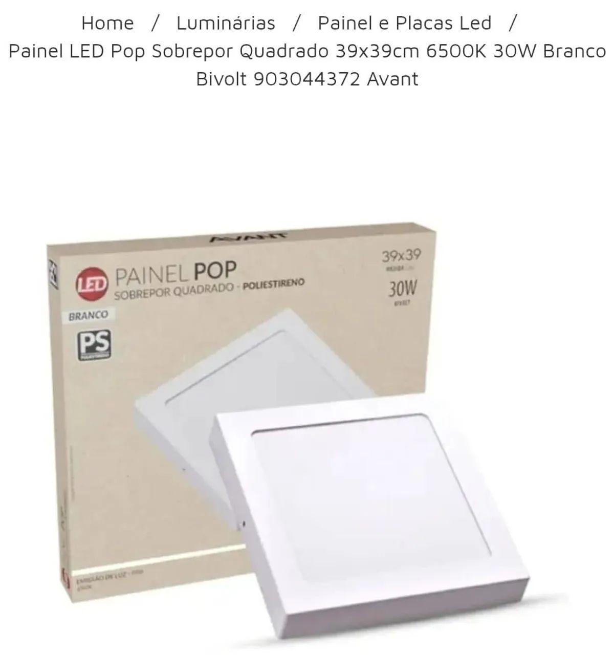Painel Led PoP Avant