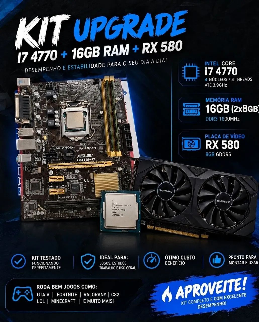 Kit PC Gamer i7