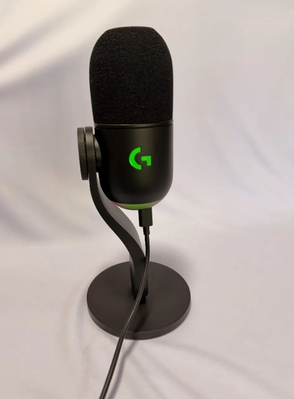 Microfone Logitech G Yeti GX - Preto - Usado - Foto 2