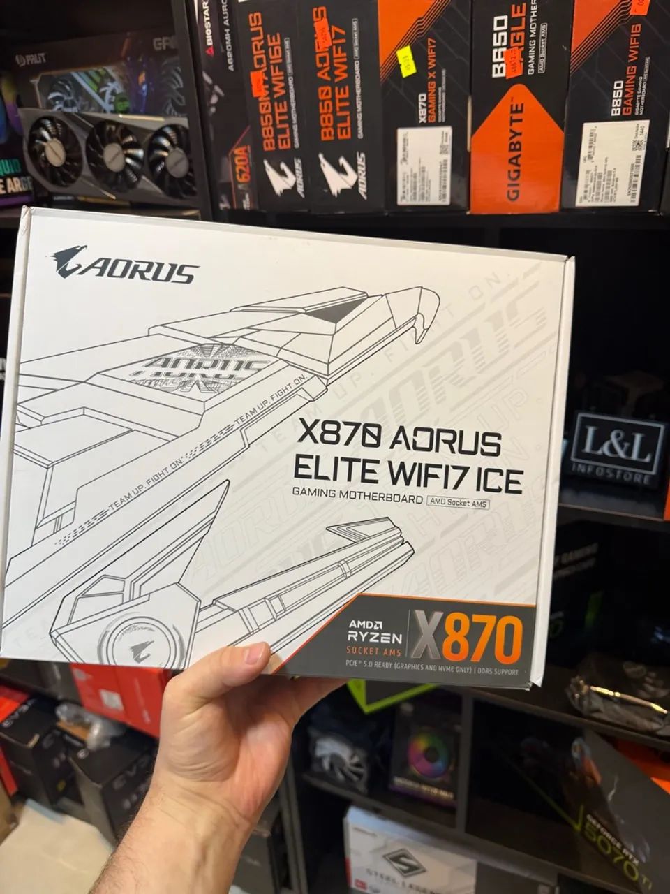 PLACA MAE X870 AORUS ELITE WIFI7 ICE (nova)