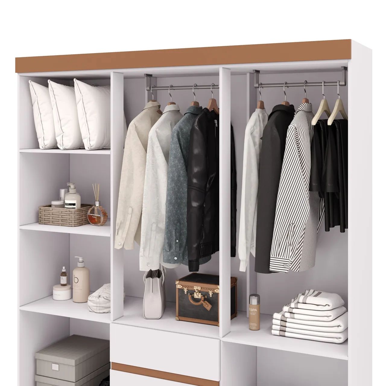 Guarda-Roupa casal Ideal Plus 6 portas - Foto 3