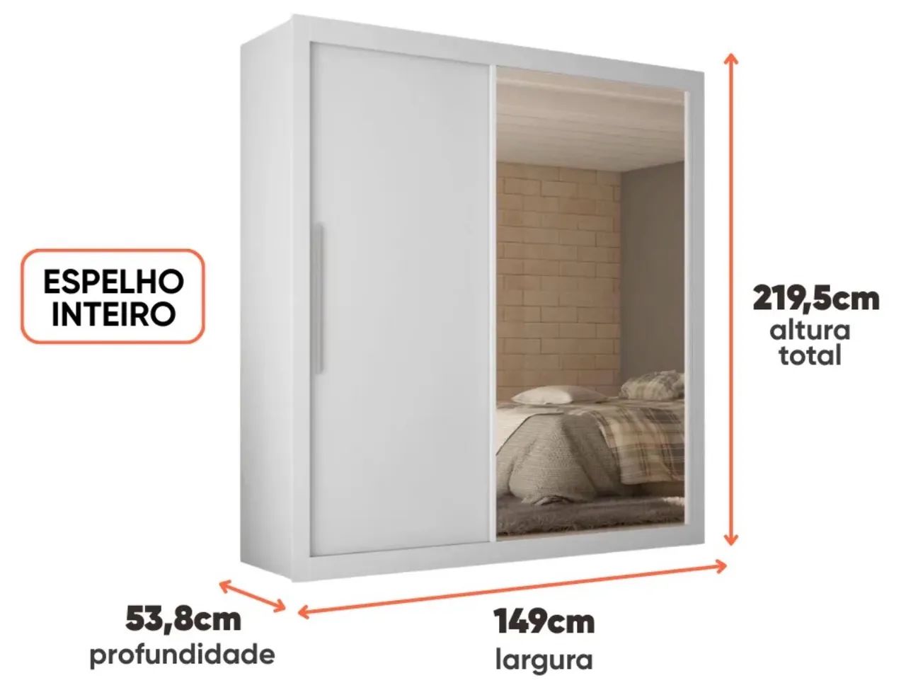 Guarda roupa com portas de correr - Foto 2