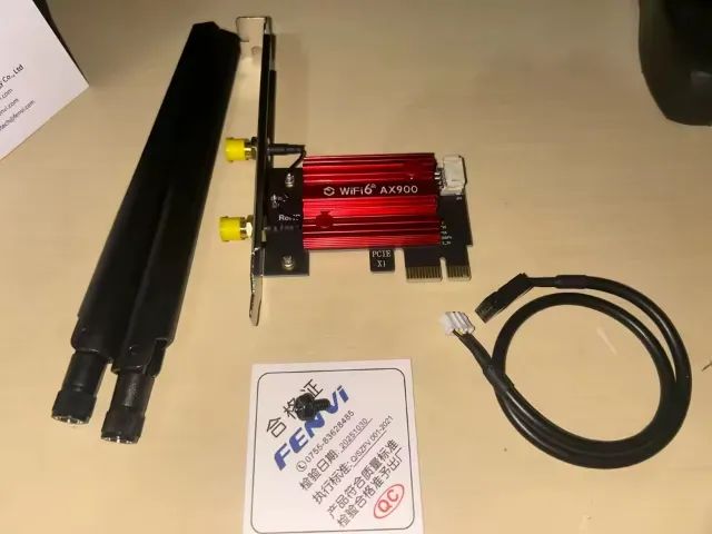 Placa De Rede Fenvi Wi-Fi 6 AX900 + Bluetooth 5.4 PCIe Para PC - Foto 2