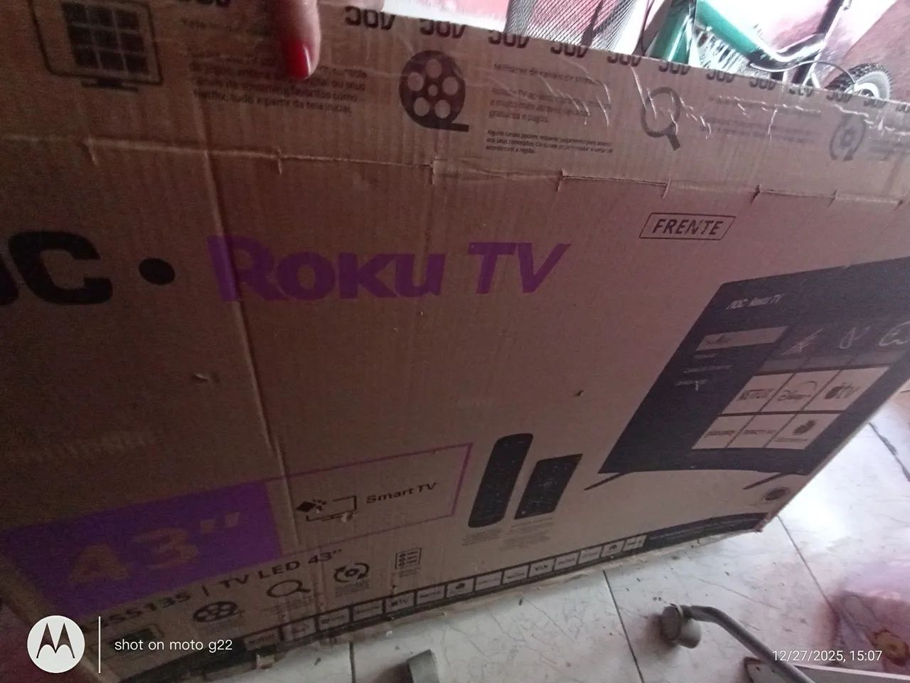 Tv para retirar peça 