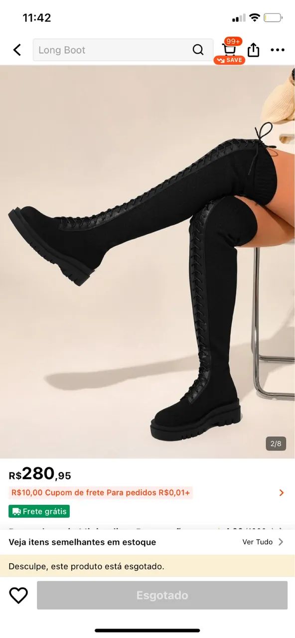 Bota Cano Alto