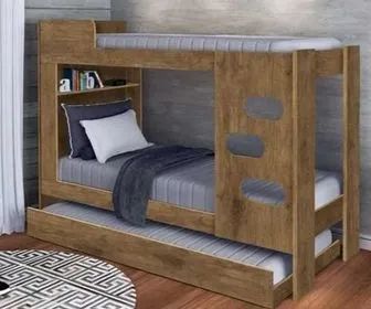 Beliche com Cama Auxiliar 100% MDF Escada - (Entregamos)!! - Foto 2