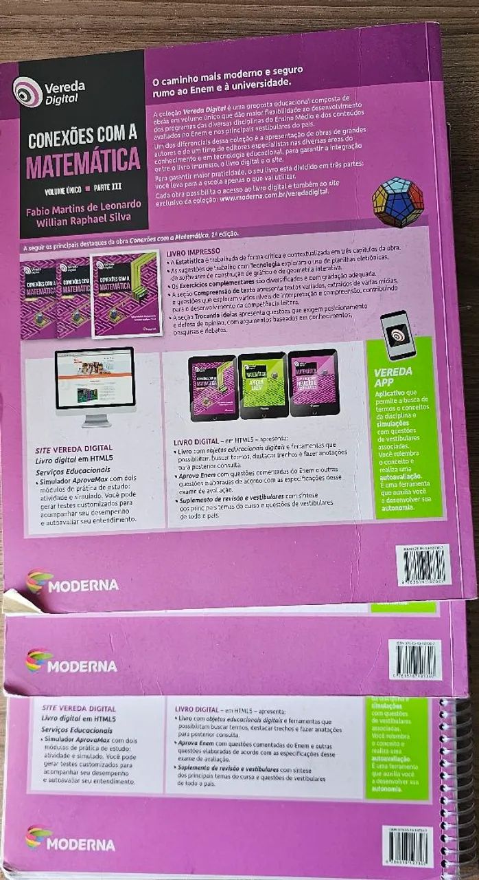 Livro Conexao col matemática veredas digital - Foto 3