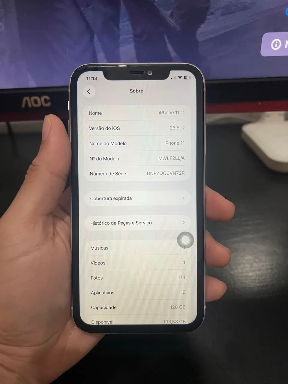 iPhone 11 128gb Branco  - Foto 4