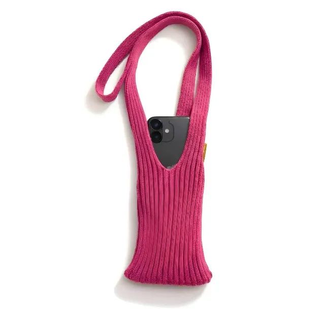 Capa Bolsa Phone Pocket Em Tecido Para Celular [Rosa]