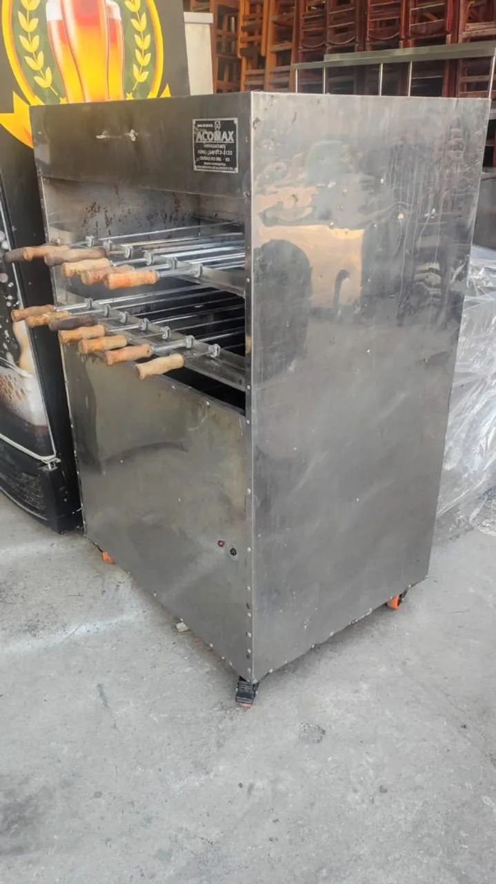 Churrasqueira a gás queimadores novos 13 espetos  - Foto 2